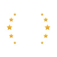 Vector star icon. rating stars vector. flat stars isolated