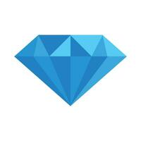 Vector simple vector illustration of a blue diamond on white background