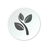 Vector eco green leaf icon bio nature green eco symbol for web and business