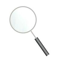 Vector magnifying glass with white background with gradient mesh, illustration