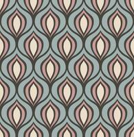 DARK GRAY VECTOR SEAMLESS BACKGROUND WITH PINK AND GRAY ABSTRACT ART DECO FIGURES