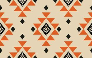 Ethnic abstract ikat art. Aztec ornament print. geometric ethnic pattern seamless  color oriental.  Design for background ,curtain, carpet, wallpaper, clothing, wrapping, Batik, vector illustration.