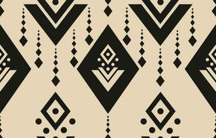 Ethnic abstract ikat art. Aztec ornament print. geometric ethnic pattern seamless  color oriental.  Design for background ,curtain, carpet, wallpaper, clothing, wrapping, Batik, vector illustration.