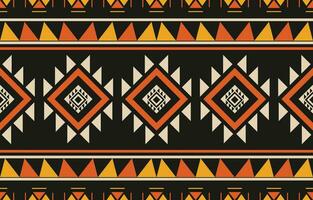 Ethnic abstract ikat art. Aztec ornament print. geometric ethnic pattern seamless  color oriental.  Design for background ,curtain, carpet, wallpaper, clothing, wrapping, Batik, vector illustration.