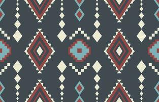 Ethnic abstract ikat art. Aztec ornament print. geometric ethnic pattern seamless  color oriental.  Design for background ,curtain, carpet, wallpaper, clothing, wrapping, Batik, vector illustration.