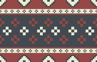 Ethnic abstract ikat art. Aztec ornament print. geometric ethnic pattern seamless  color oriental.  Design for background ,curtain, carpet, wallpaper, clothing, wrapping, Batik, vector illustration.