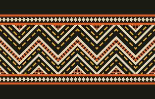 Ethnic abstract ikat art. Aztec ornament print. geometric ethnic pattern seamless  color oriental.  Design for background ,curtain, carpet, wallpaper, clothing, wrapping, Batik, vector illustration.