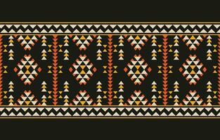 Ethnic abstract ikat art. Aztec ornament print. geometric ethnic pattern seamless  color oriental.  Design for background ,curtain, carpet, wallpaper, clothing, wrapping, Batik, vector illustration.