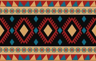 Ethnic abstract ikat art. Aztec ornament print. geometric ethnic pattern seamless  color oriental.  Design for background ,curtain, carpet, wallpaper, clothing, wrapping, Batik, vector illustration.