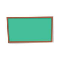 Vector green empty chalkboard template