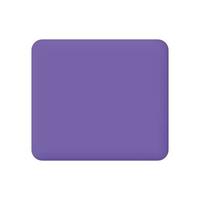 2 Vector 3d purple square speech bubble icons isolated on white pastel background