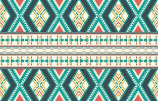 Ethnic abstract ikat art. Aztec ornament print. geometric ethnic pattern seamless  color oriental.  Design for background ,curtain, carpet, wallpaper, clothing, wrapping, Batik, vector illustration.