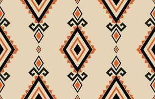 Ethnic abstract ikat art. Aztec ornament print. geometric ethnic pattern seamless  color oriental.  Design for background ,curtain, carpet, wallpaper, clothing, wrapping, Batik, vector illustration.