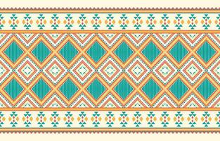 Ethnic abstract ikat art. Aztec ornament print. geometric ethnic pattern seamless  color oriental.  Design for background ,curtain, carpet, wallpaper, clothing, wrapping, Batik, vector illustration.