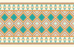 Ethnic abstract ikat art. Aztec ornament print. geometric ethnic pattern seamless  color oriental.  Design for background ,curtain, carpet, wallpaper, clothing, wrapping, Batik, vector illustration.