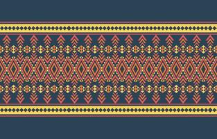 Ethnic abstract ikat art. Aztec ornament print. geometric ethnic pattern seamless  color oriental.  Design for background ,curtain, carpet, wallpaper, clothing, wrapping, Batik, vector illustration.