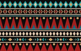 Ethnic abstract ikat art. Aztec ornament print. geometric ethnic pattern seamless  color oriental.  Design for background ,curtain, carpet, wallpaper, clothing, wrapping, Batik, vector illustration.