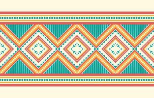 Ethnic abstract ikat art. Aztec ornament print. geometric ethnic pattern seamless  color oriental.  Design for background ,curtain, carpet, wallpaper, clothing, wrapping, Batik, vector illustration.