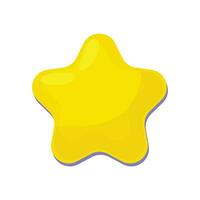 Vector star icon shiny golden star symbol