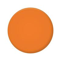 Vector 3d organe circle on white background