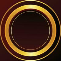 Vector realistic golden frame design background