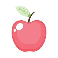 Vector apple colorful vector design on white