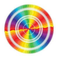 Vector abstract rainbow circles effect background