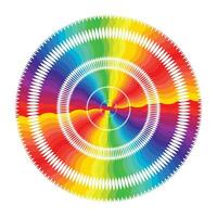 Vector abstract rainbow circles effect background