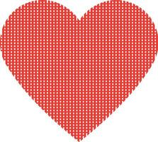 Vector flat heart on white background