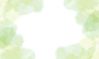 Vector green soft watercolor abstract texture background
