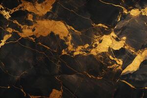 Luxurious Gold-Veined Marble Texture Background with a Glossy Finish and Space for Branding photo