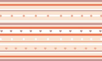 Vector hearts valentines and stripes background