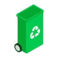 Green technology element isometric icon. vector