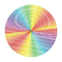 Vector abstract rainbow circles effect background