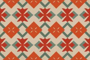 Ikat Pattern, Geometric ethnic pattern design for background or wallpaper, seamless pattern. vector