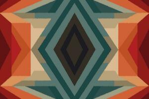 Ikat Pattern, Geometric ethnic pattern design for background or wallpaper, seamless pattern. vector