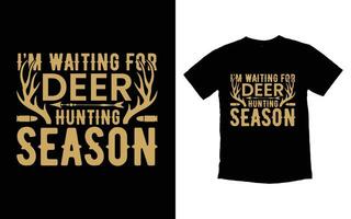 caza tipografía camiseta diseño vector