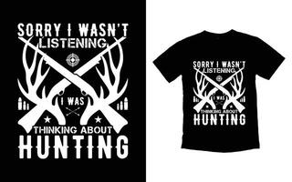 Hunting typography t-shirt design vector