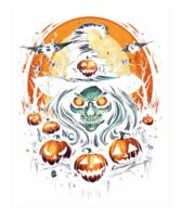 Halloween Sublimation Pumpkin Png Background. Use for T-shirts, mugs, stickers, Cards, etc.