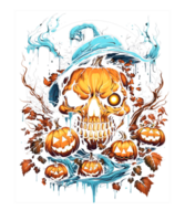 Halloween Sublimation Pumpkin Png Background. Use for T-shirts, mugs, stickers, Cards, etc.