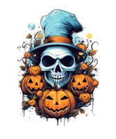 Halloween sublimation citrouille png Contexte. utilisation pour tee-shirts, tasses, autocollants, cartes, etc.