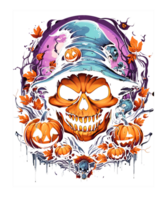 Halloween Sublimation Pumpkin Png Background. Use for T-shirts, mugs, stickers, Cards, etc.