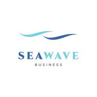 Sea Wave Icon Logo Design Template vector