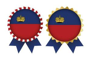 vector medalla conjunto diseños de Liechtenstein modelo