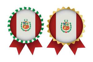 Vector Medal Set Designs of Peru Template