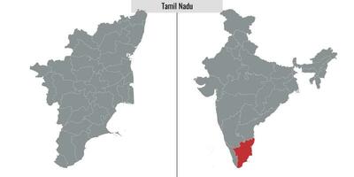 mapa estado de India vector