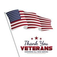 Template vector United States flag for Veterans Day