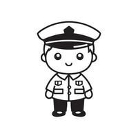 Police Man Vector Design