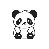 panda oso vector