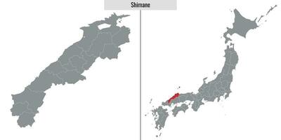 map prefecture of Japan vector